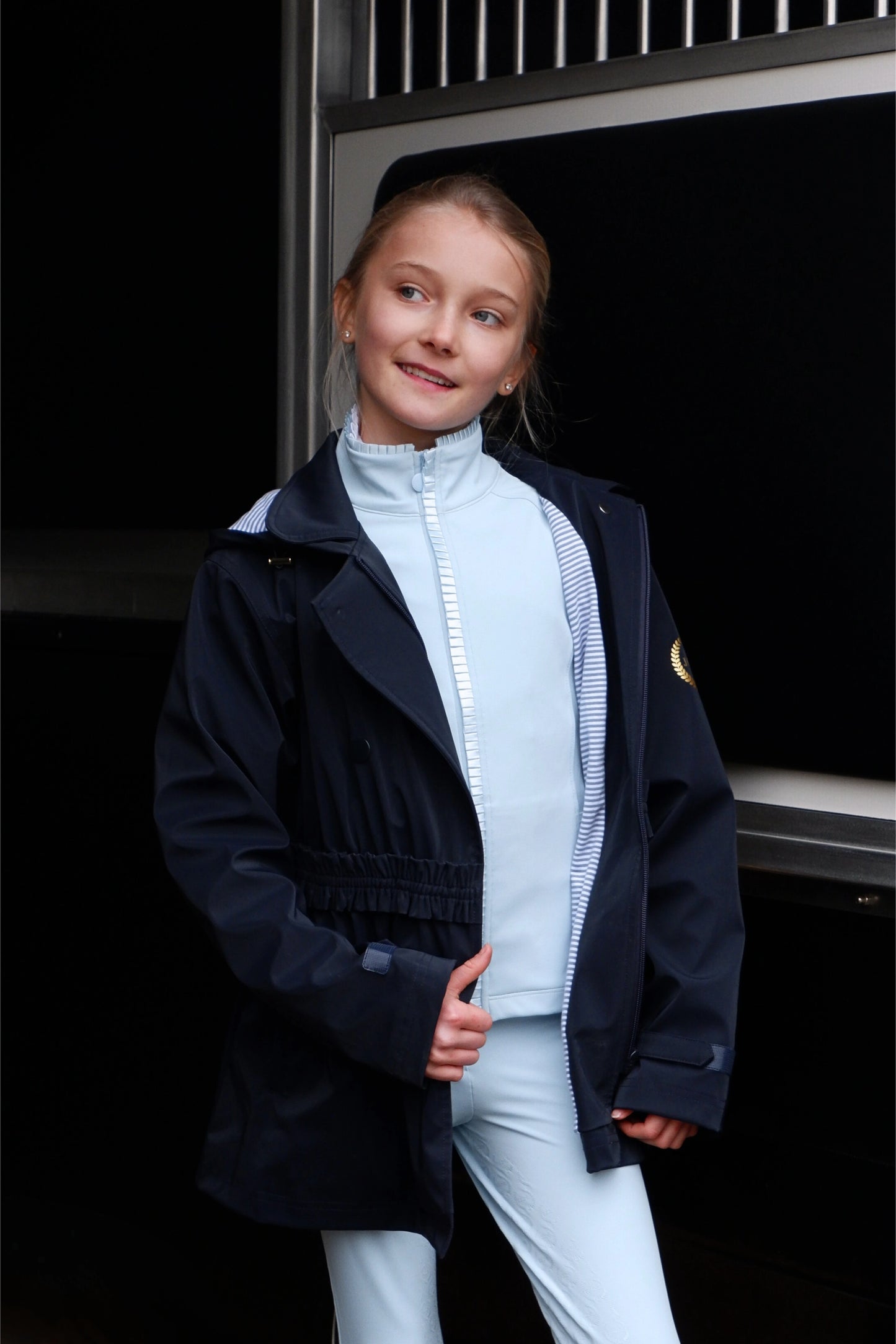 Charlotte Rain Jacket Navy Blue