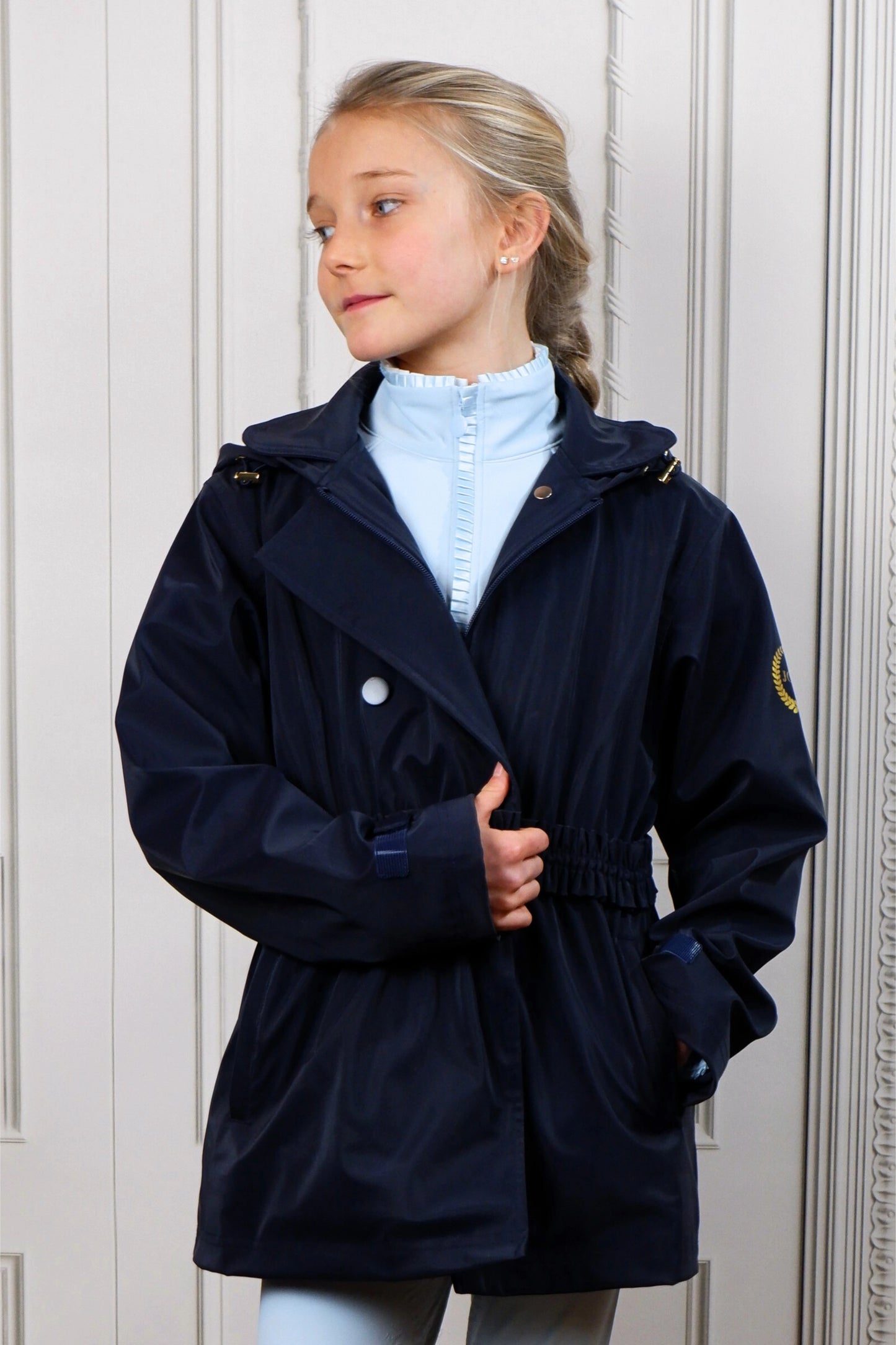 Charlotte Rain Jacket Navy Blue