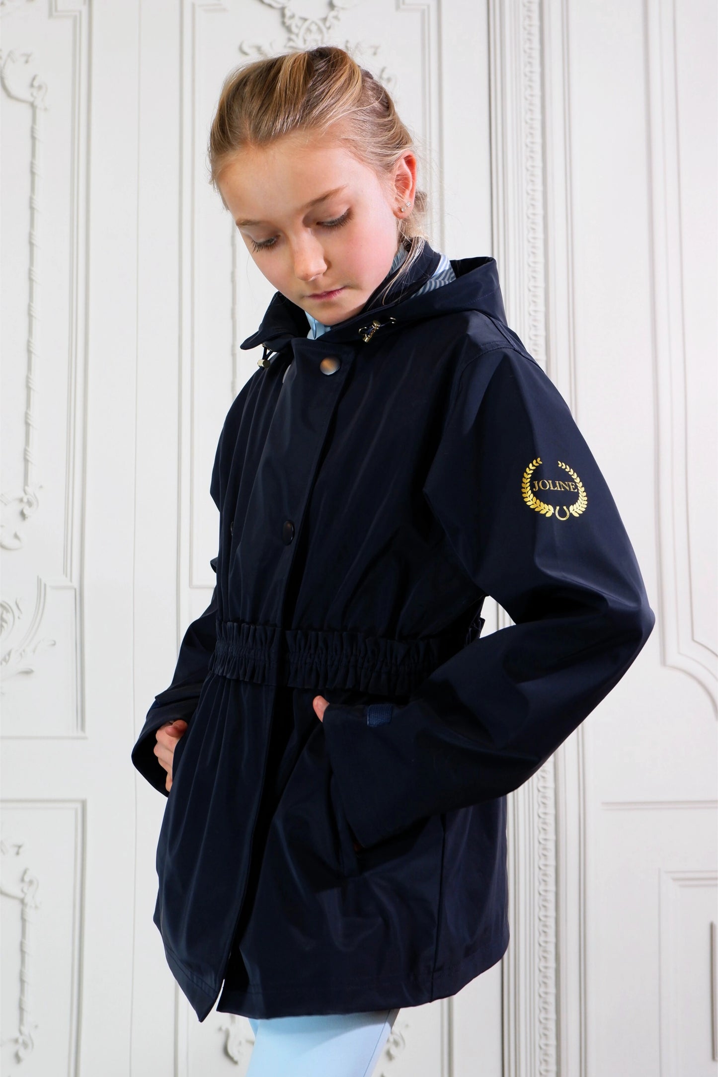 Charlotte Rain Jacket Navy Blue
