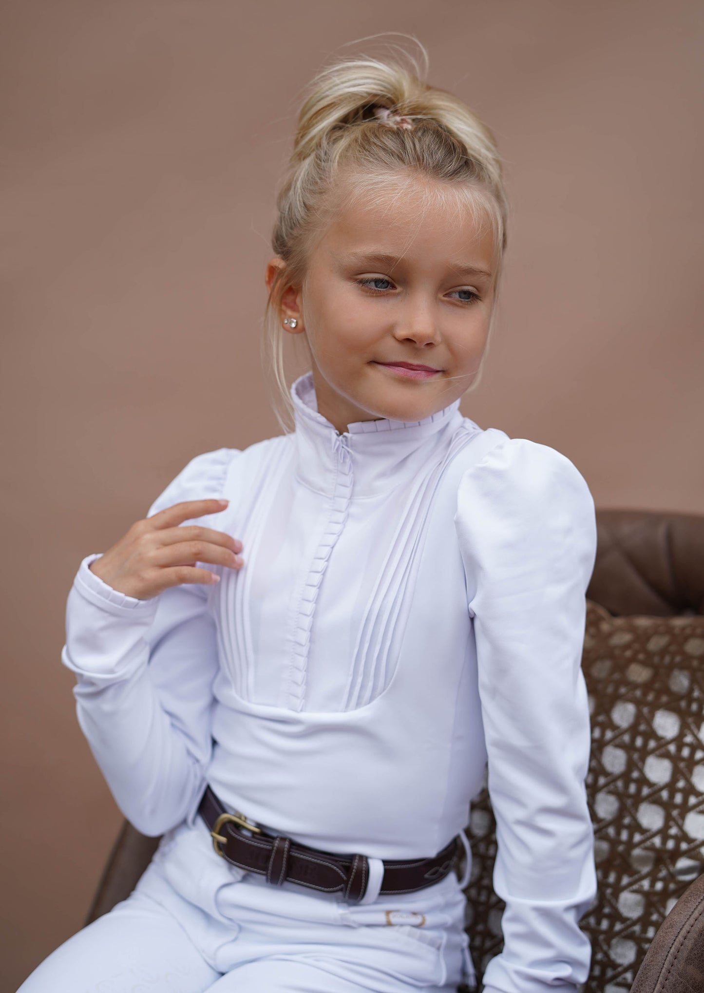 Show shirt Josephine long sleeve White