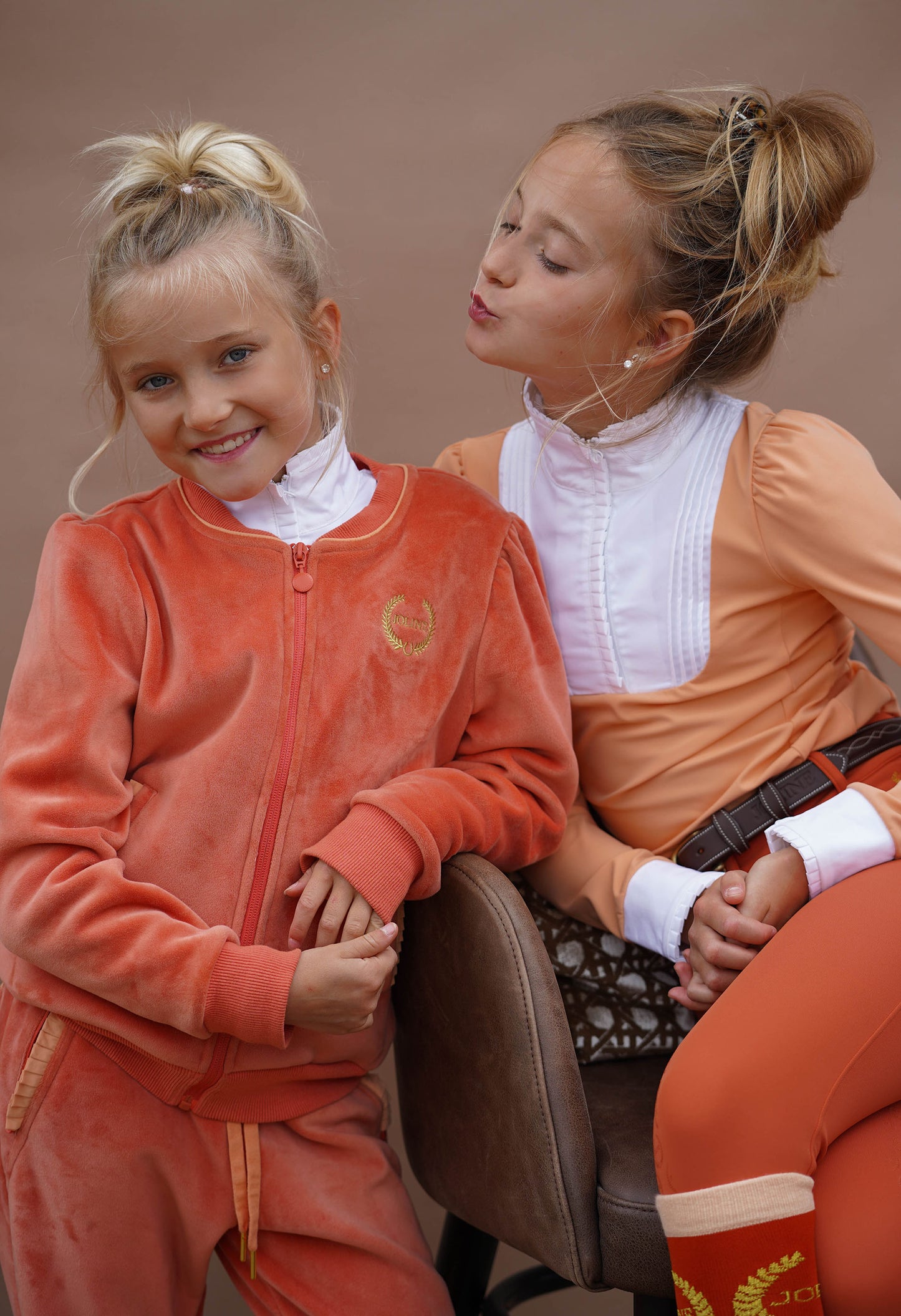 Show shirt Josephine long sleeve Royal Orange
