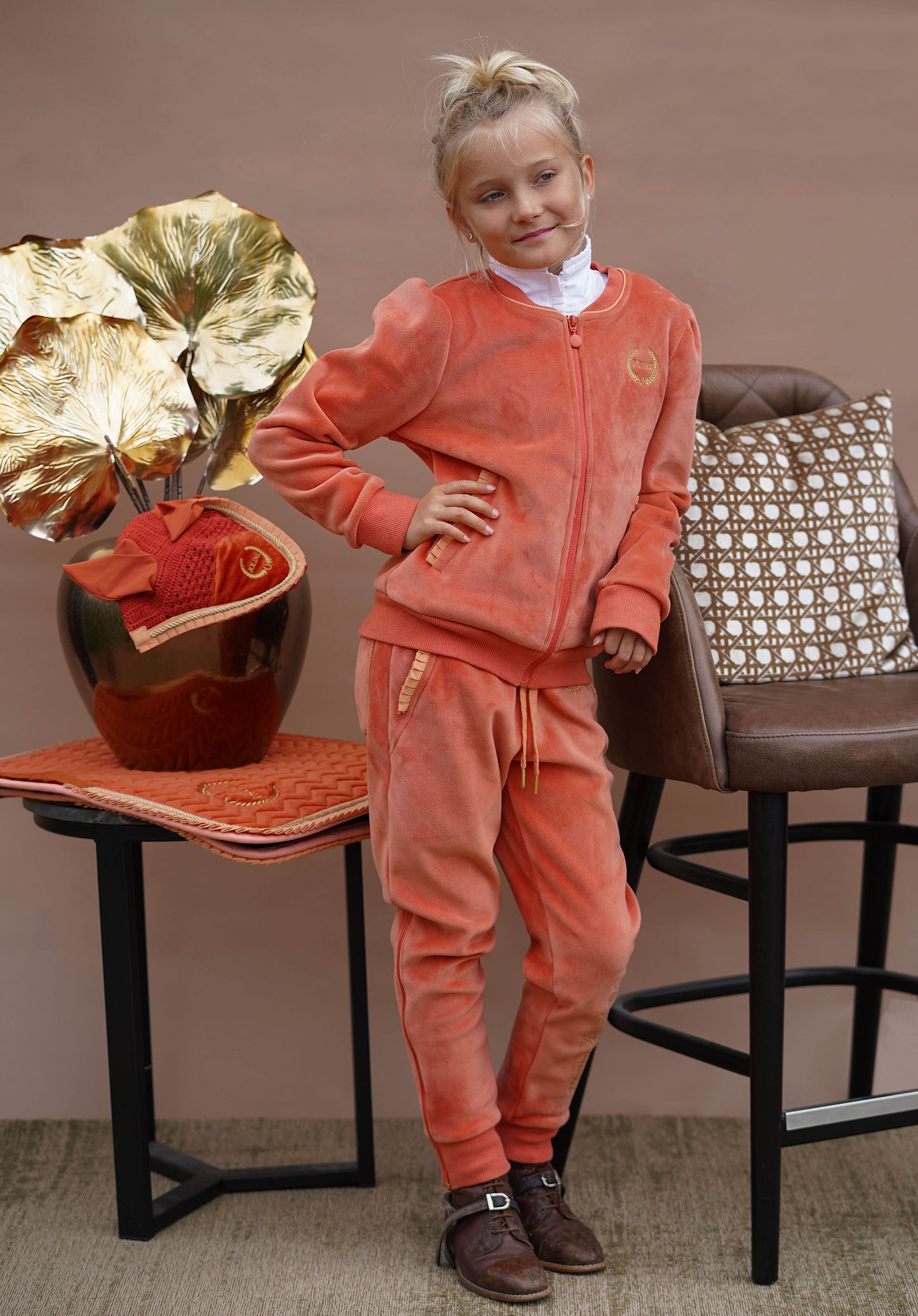 Velvet Vest Royal Orange