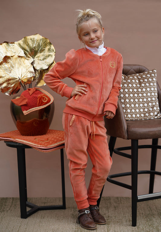 Velvet Joggings pants Royal Orange