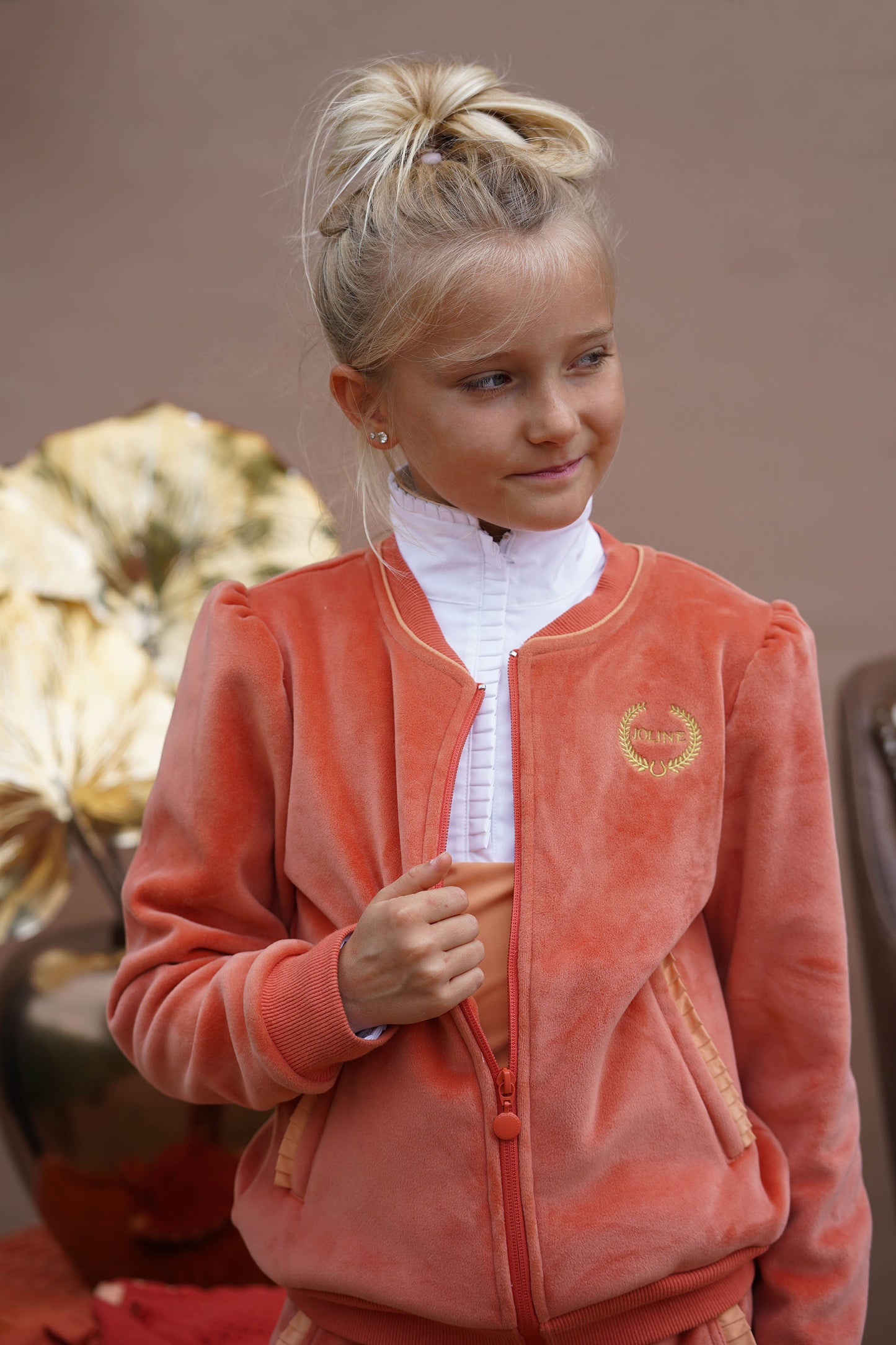 Velvet Vest Royal Orange