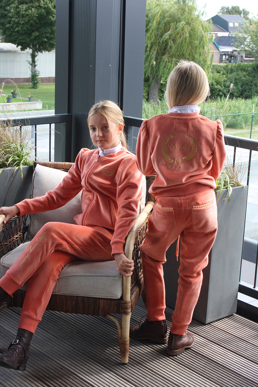 Velvet Joggings pants Royal Orange